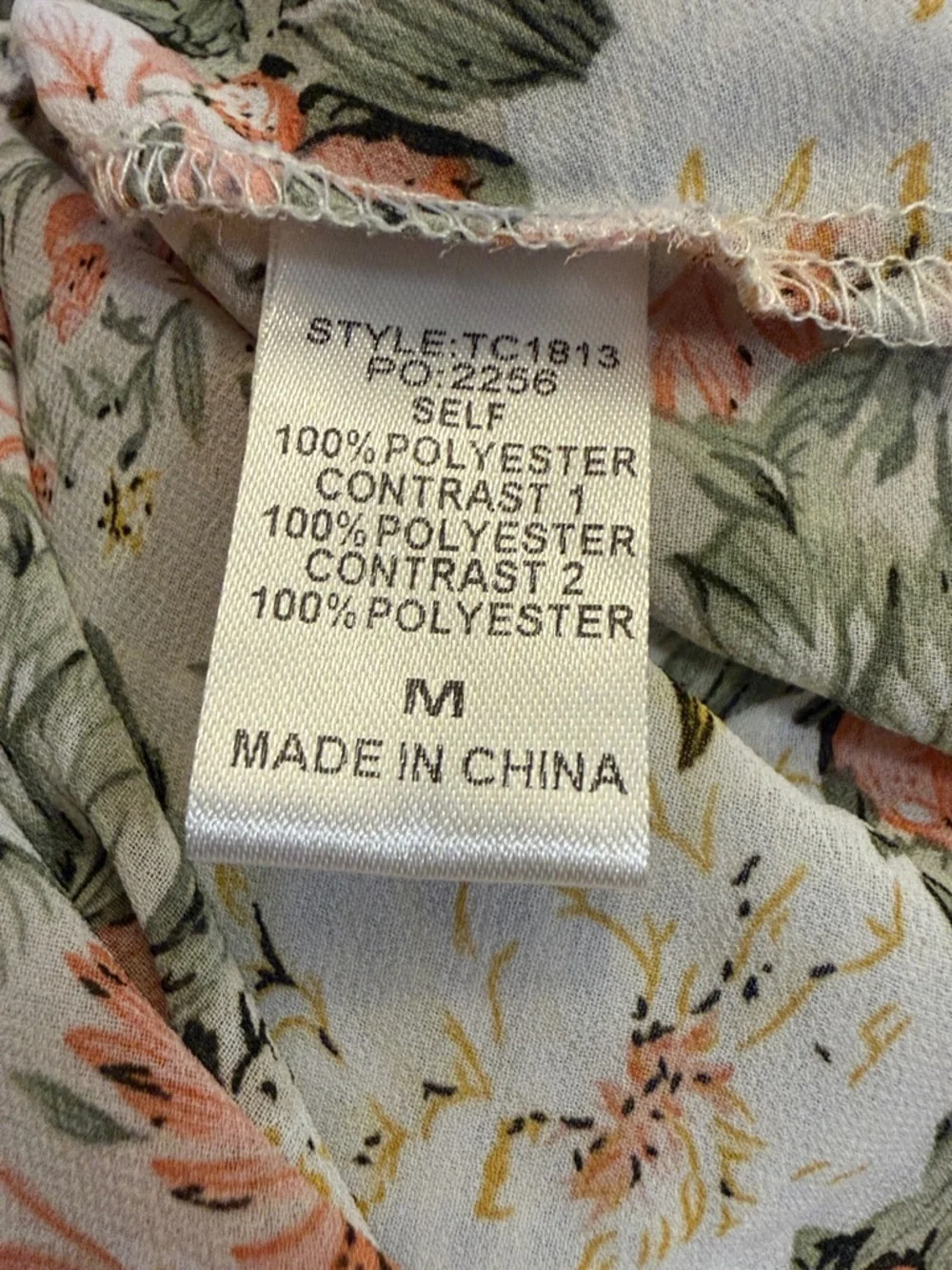 4/$30 Floral Mixed-Print Ruffle Tank Top - Pink size medium - Picture 4 of 4